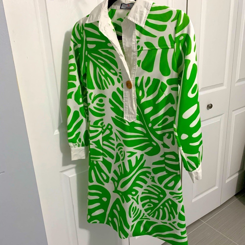 CK Bradley Lovely Green Floral  Dress